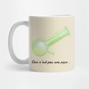 This is not a pipe it's a bong Mug